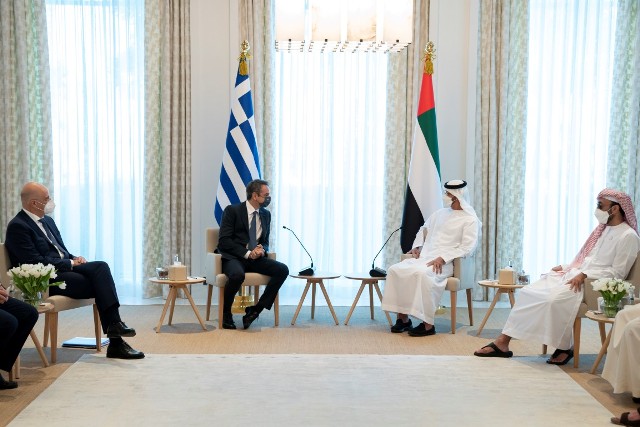  Mohamed bin Zayed receives Greek Prime Minister