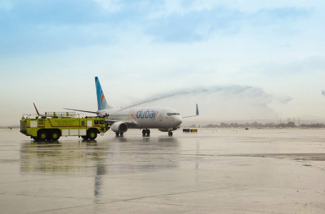  flydubai’s first scheduled commercial flight from Dubai to Tel Aviv receives a warm welcome