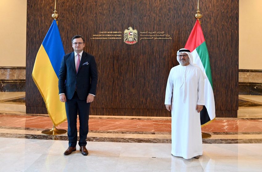  Gargash meets with Ukrainian FM