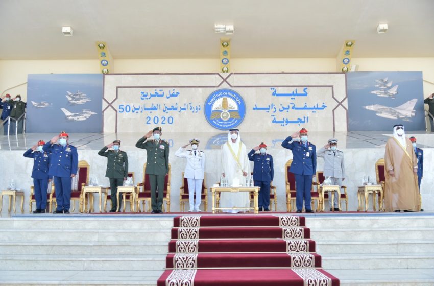  Hazza bin Zayed attends graduation of Khalifa Bin Zayed Air College’s 50th batch of pilot cadets