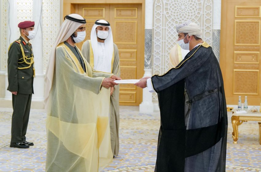  Mohammed bin Rashid receives credentials of ambassadors