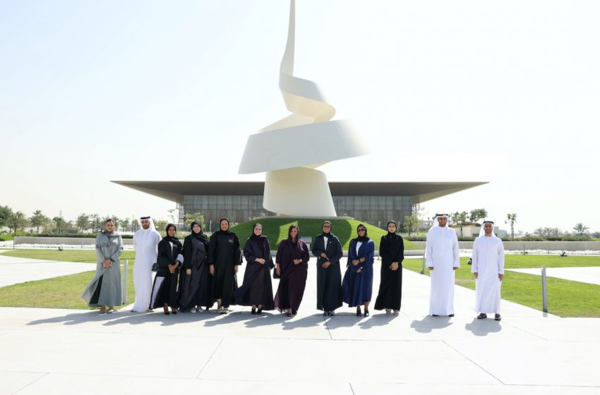  Bodour Al Qasimi receives Noura Al Kaabi at the House of Wisdom