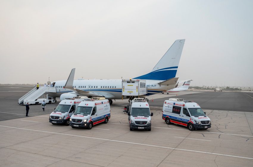  Medevac flight arrives in Abu Dhabi carrying Akkar explosion victims
