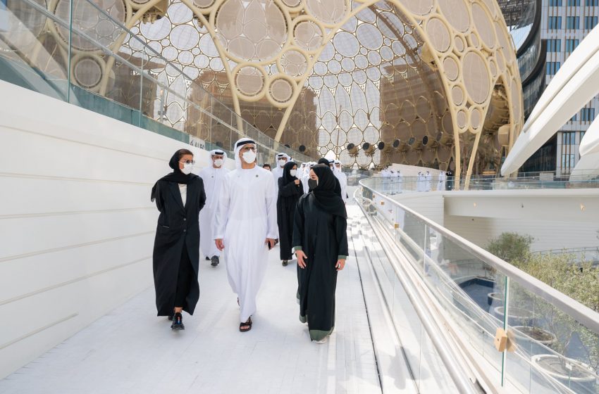  Khaled bin Mohamed bin Zayed visits Expo 2020 Dubai site and UAE Pavilion
