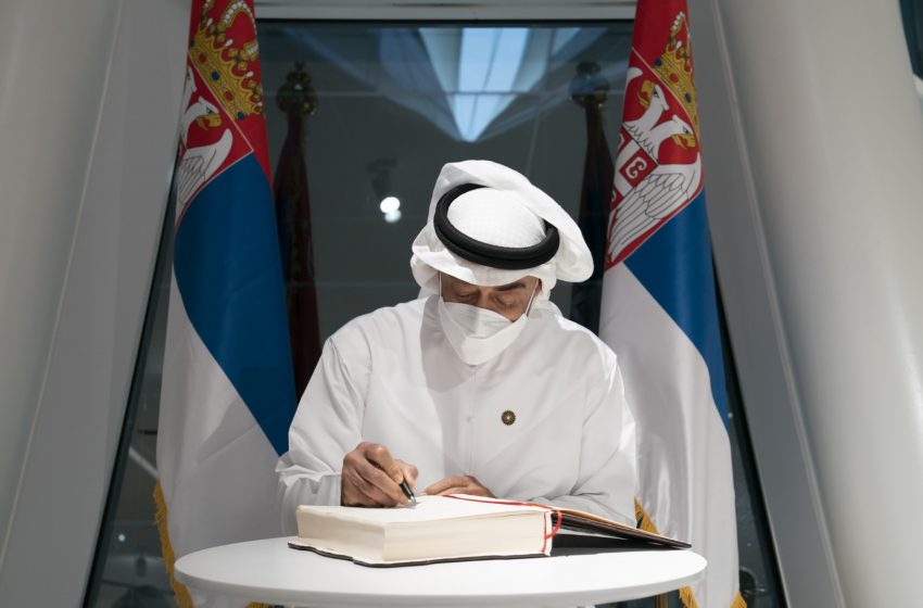  Mohamed bin Zayed visits Serbia Pavilion at Expo 2020 Dubai, meets Serbian President