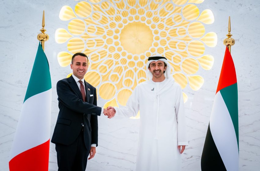  Abdullah bin Zayed receives Italy’s Minister of Foreign Affairs, visits Italian pavilion at Expo 2020 Dubai