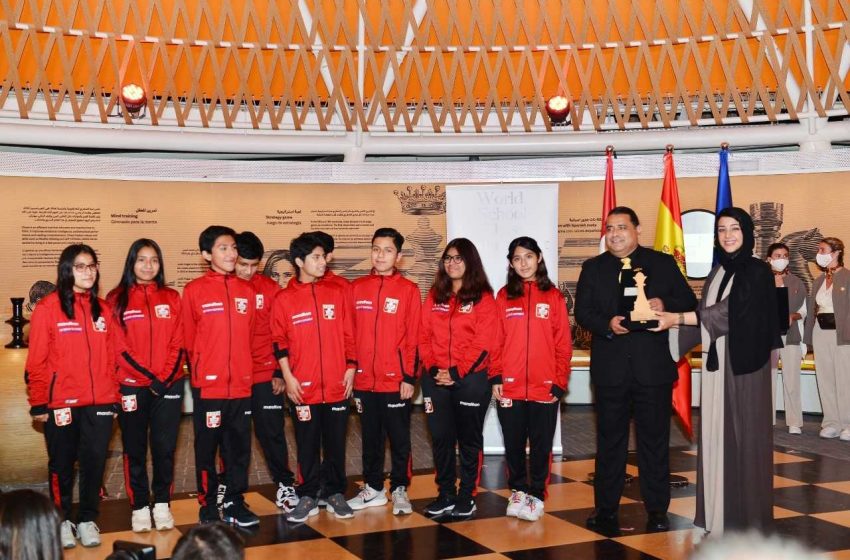  Indian team Velammal Nexus School wins World School Chess Tournament at Expo 2020
