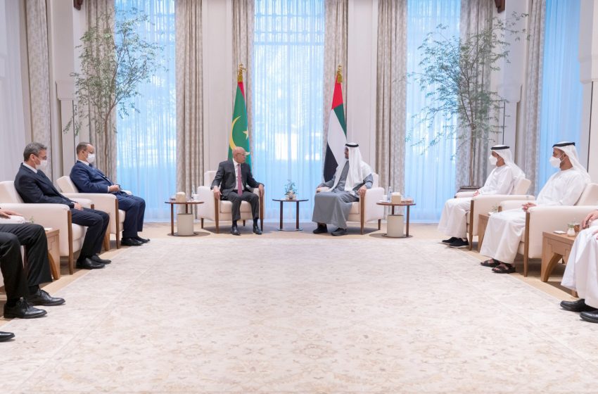  Mohamed bin Zayed receives Mauritanian President