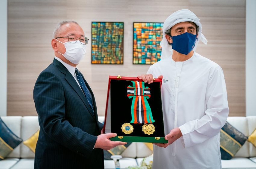  President confers Order of Independence on Japanese Ambassador