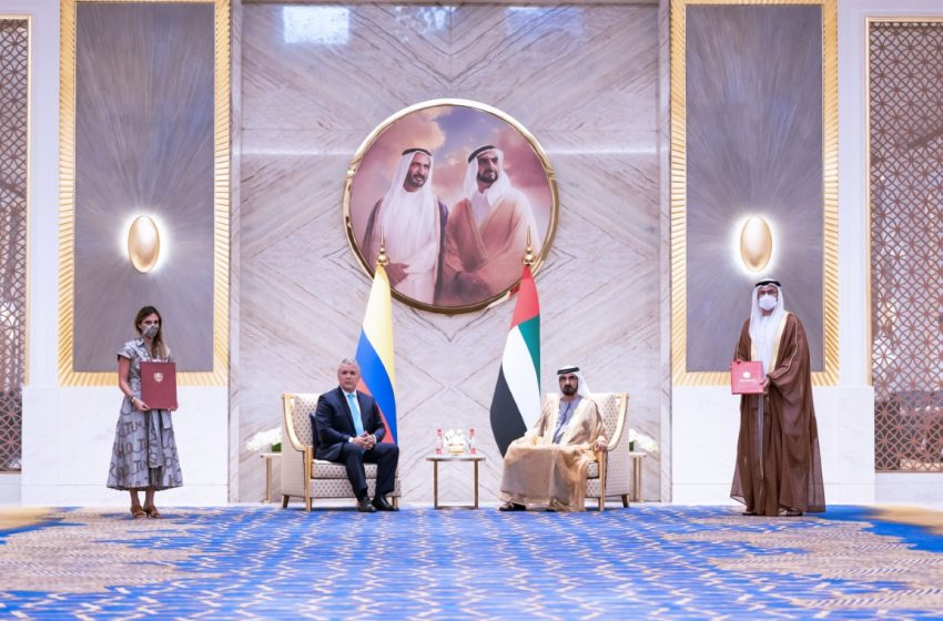  Mohammed bin Rashid receives President of Colombia at Expo 2020 Dubai