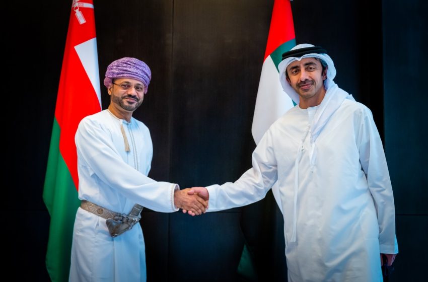  Abdullah bin Zayed meets Oman’s Minister of Foreign Affairs