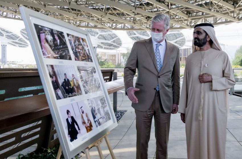  Mohammed bin Rashid meets with the King of Belgium at Expo 2020 Dubai