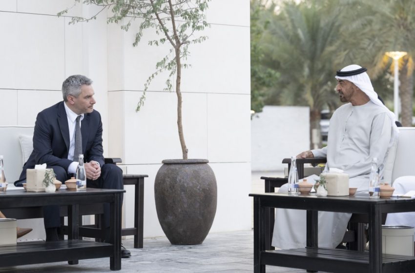  Mohamed bin Zayed, Austrian Chancellor deliberate strengthening bilateral relations