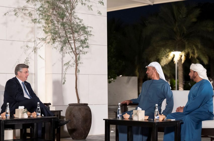  Mohamed bin Zayed, Croatian Prime Minister discuss advancing cooperation
