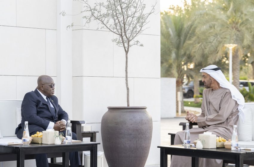  Mohamed bin Zayed, President of Ghana review advancing bilateral relations