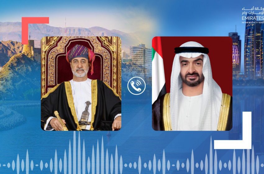  Mohamed bin Zayed, Sultan of Oman exchange Eid Al Fitr greetings