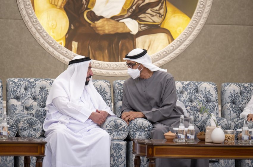  Sharjah Ruler congratulates Sheikh Mohamed bin Zayed on his election as UAE President
