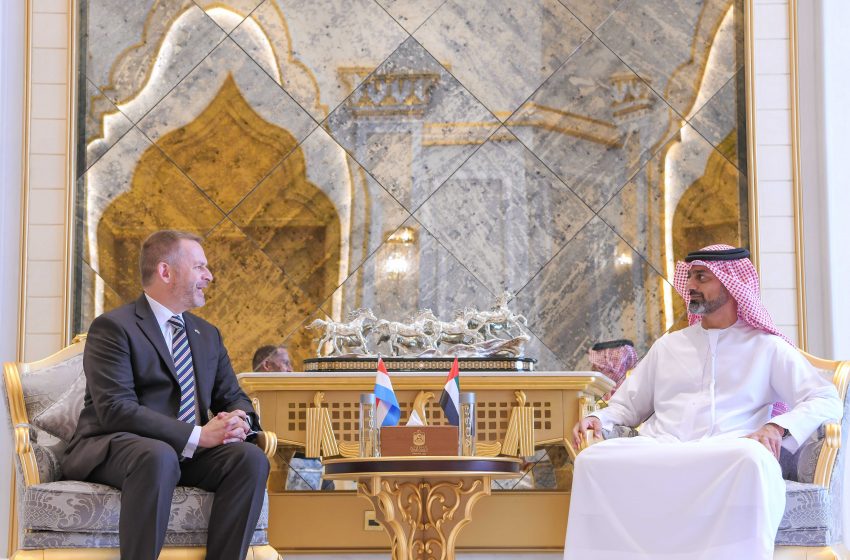  Ajman Crown Prince receives Ambassador of Luxembourg