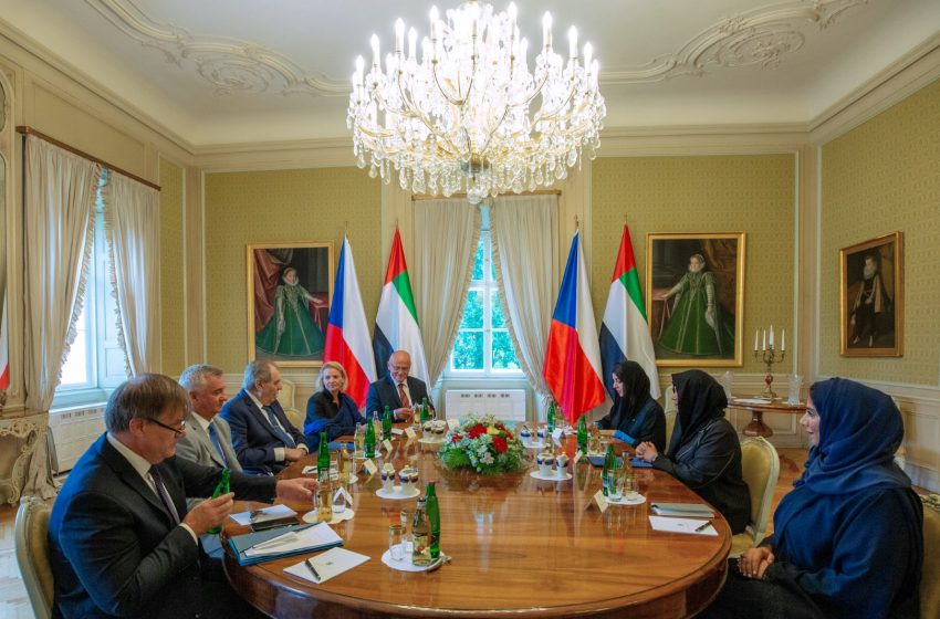  Latifa bint Mohammed, President of Czech Republic discuss enhancing cultural cooperation