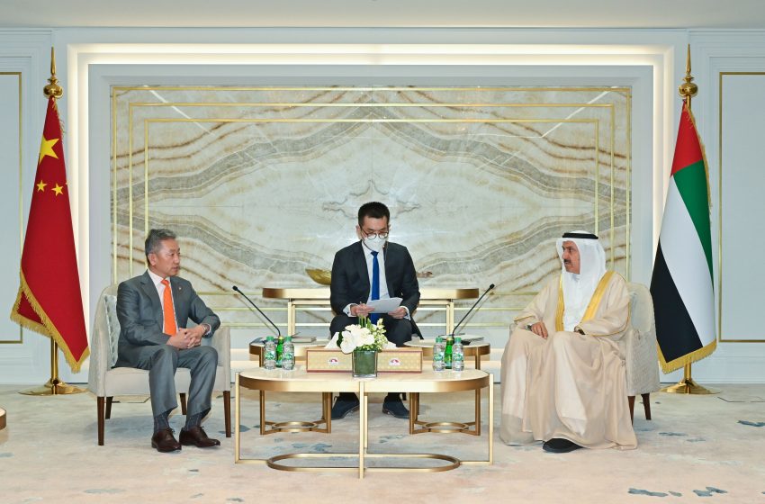  Saqr Ghobash receives ambassadors of China, Czech Republic, Mongolia