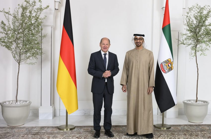  UAE President receives German Chancellor