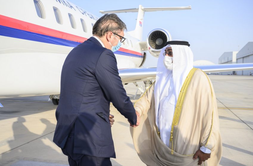  Serbian President arrives in Abu Dhabi on an official visit to UAE
