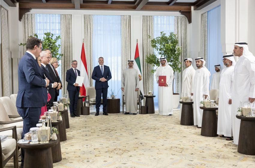  UAE President, Austrian Chancellor witness signing of Strategic Energy Security and Industrial Cooperation Partnership