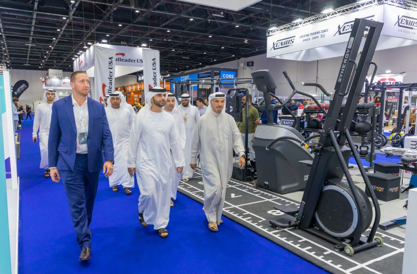  Mansoor bin Mohammed visits Dubai Active Industry Exhibition