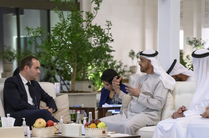  UAE President receives French Defence Minister