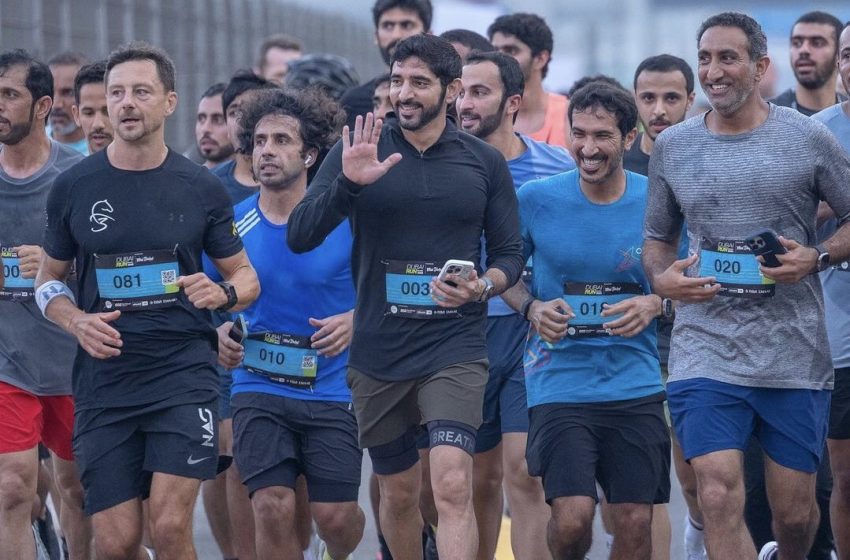 Hamdan bin Mohammed leads 4th edition of Dubai Run as over 193,000 fitness enthusiasts transform Sheikh Zayed Road into a giant running track