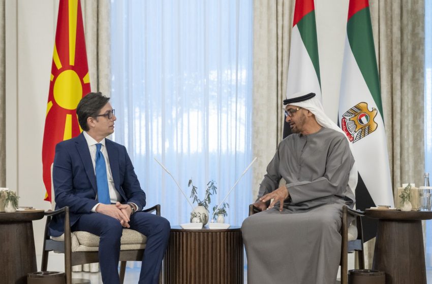  UAE President receives President of North Macedonia