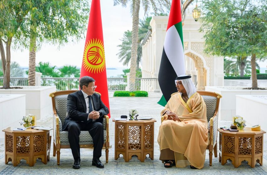  Mansour bin Zayed meets with the Prime Minister of Kyrgyzstan