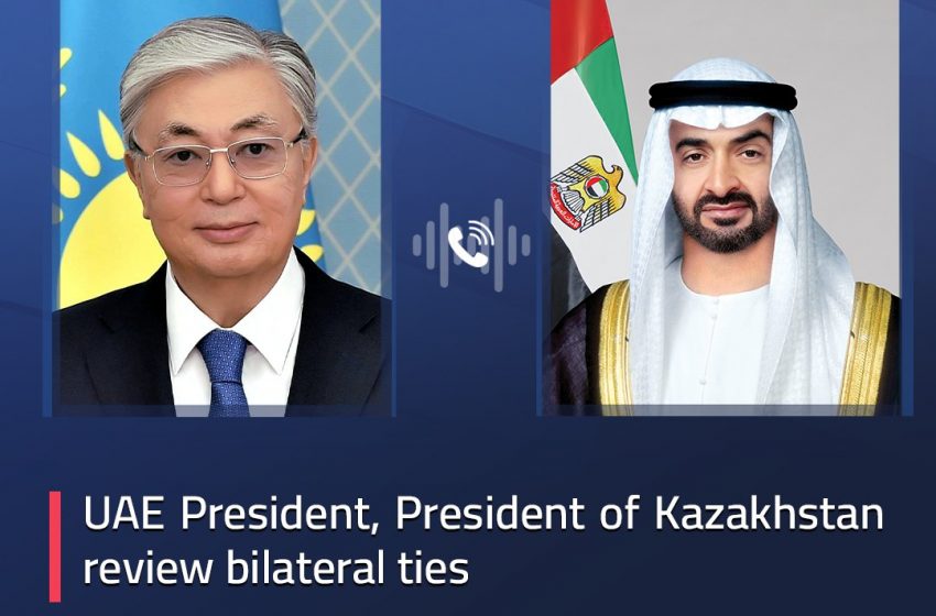  UAE President, President of Kazakhstan review bilateral ties