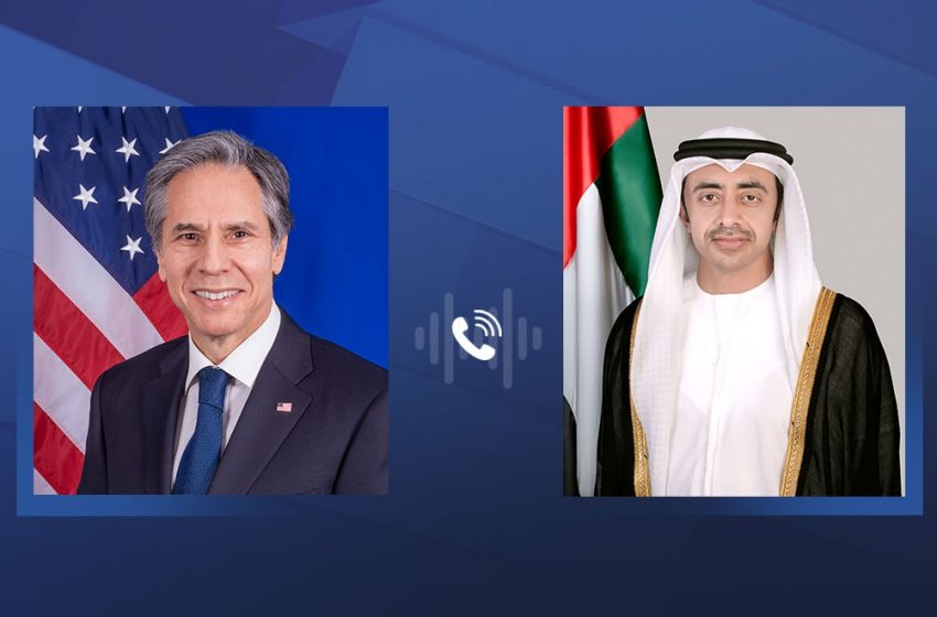  Abdullah bin Zayed, Antony Blinken discuss latest regional, global developments