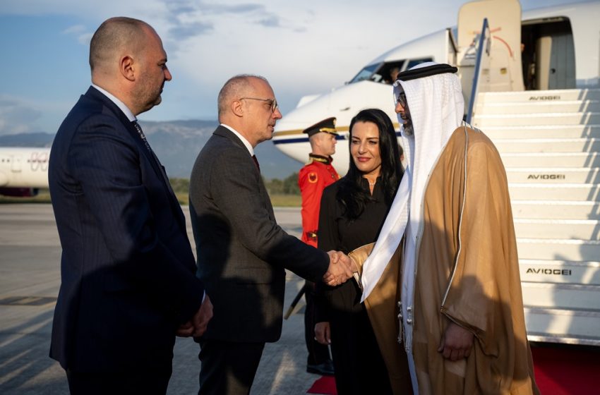  On behalf of UAE President, Khaled bin Mohamed bin Zayed arrives in Albania on working visit