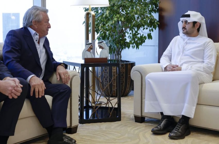 Maktoum bin Mohammed meets with Ernst Tanner, Executive Chairman of Lindt & Sprungli