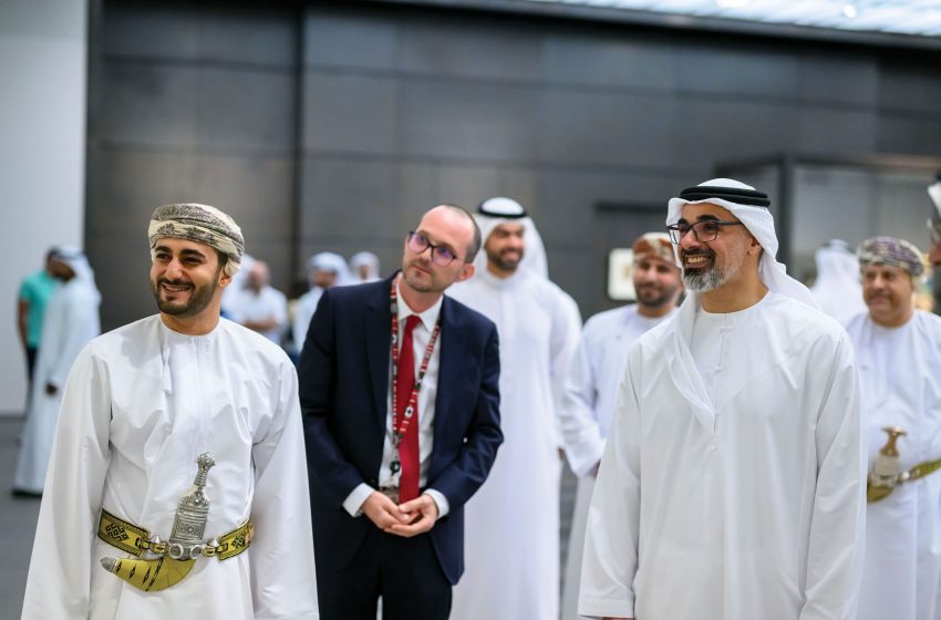  Accompanied by Khaled bin Mohamed bin Zayed, Theyazin bin Haitham Al Said visits Louvre Abu Dhabi