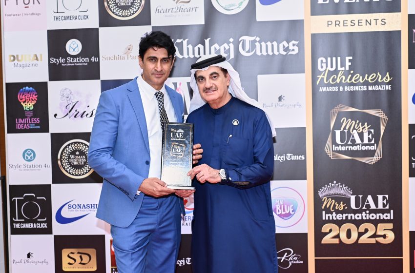Celebrity Media Strategist Vasu Jit Kalia honoured at the Gulf Achievers Awards