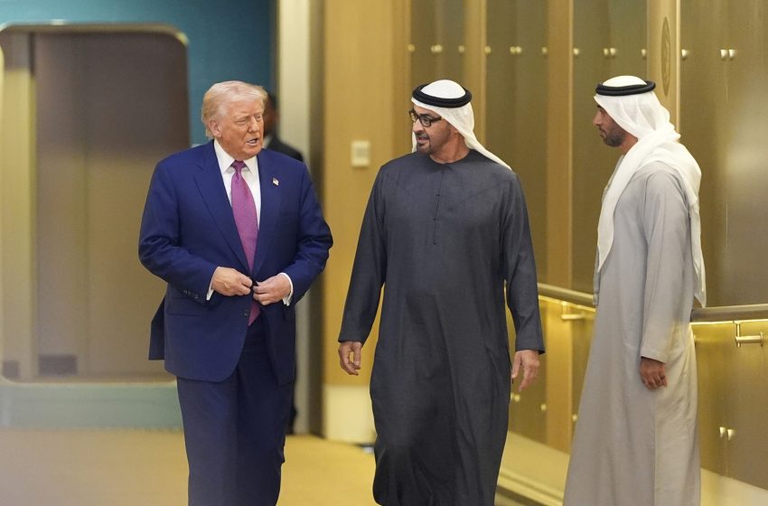 UAE President welcomes US President Trump upon arrival in Abu Dhabi on state visit to UAE