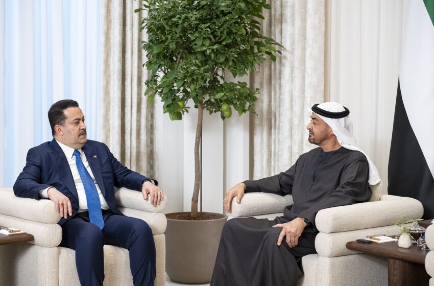  UAE President, Iraqi Prime Minister discuss bilateral ties, regional developments