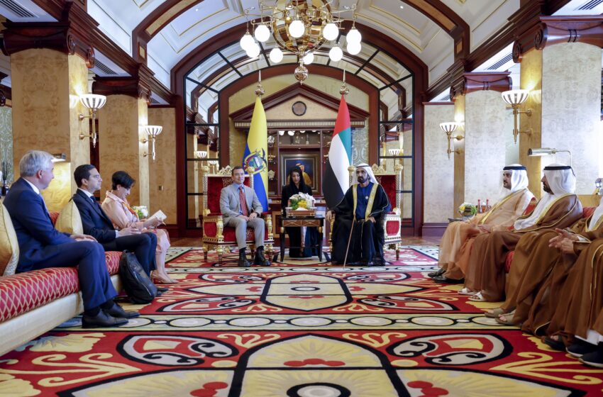  Mohammed bin Rashid discusses with Ecuador’s President ways to enhance cooperation, deepen bilateral ties