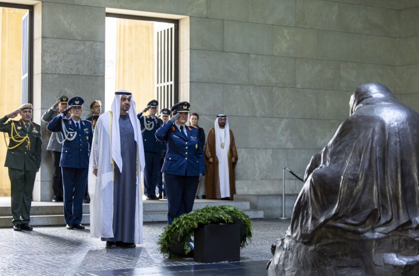  UAE President visits Neue Wache memorial in Berlin